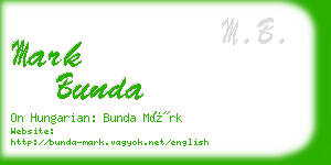 mark bunda business card